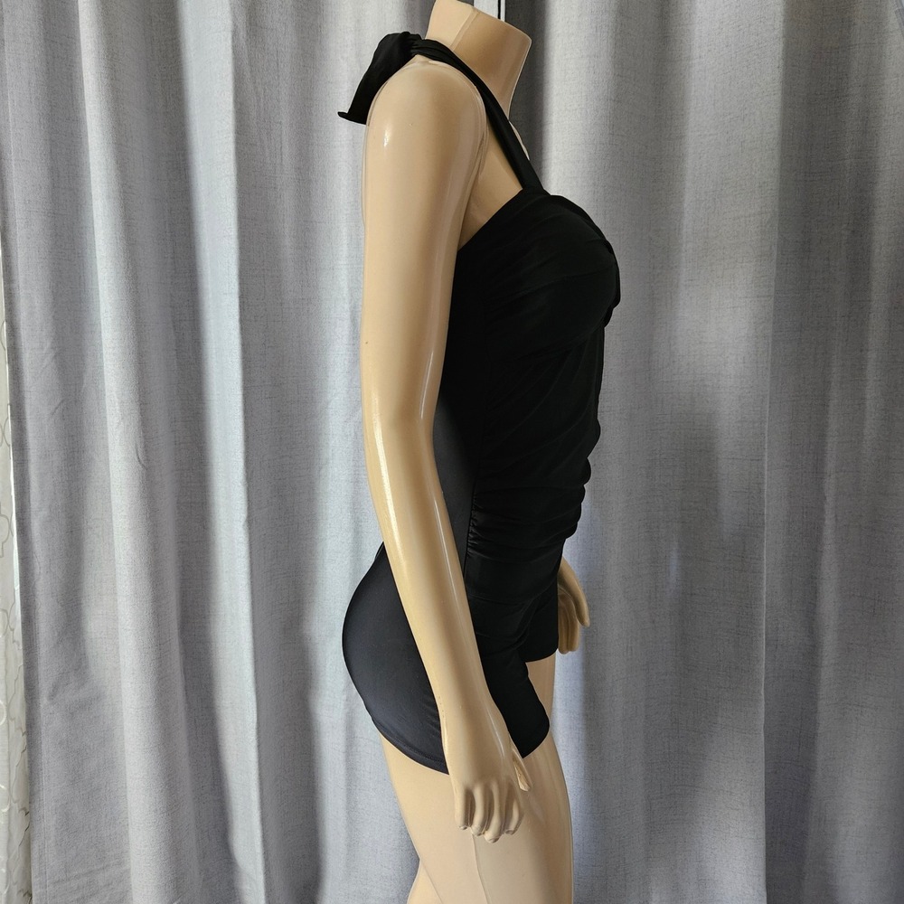 East Elegant Womens Maternity One Piece Swimsuit Black Halter  Size M - Picture 5 of 7